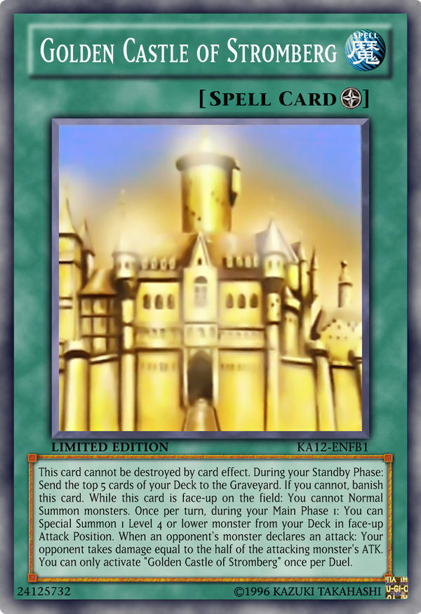 yugioh golden castle of stromberg cards Golden Castle of Stromberg by Kai1411 on DeviantArt