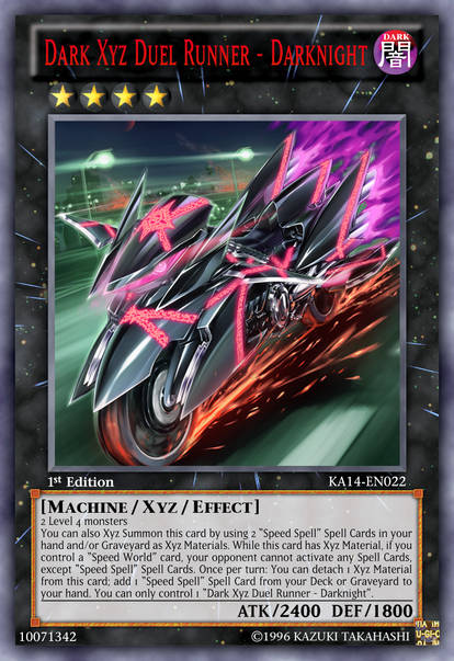 Dark Xyz Duel Runner - Darknight by Kai1411 on DeviantArt Dark Xyz Duel Runner - Darknight by Kai1411 on DeviantArt