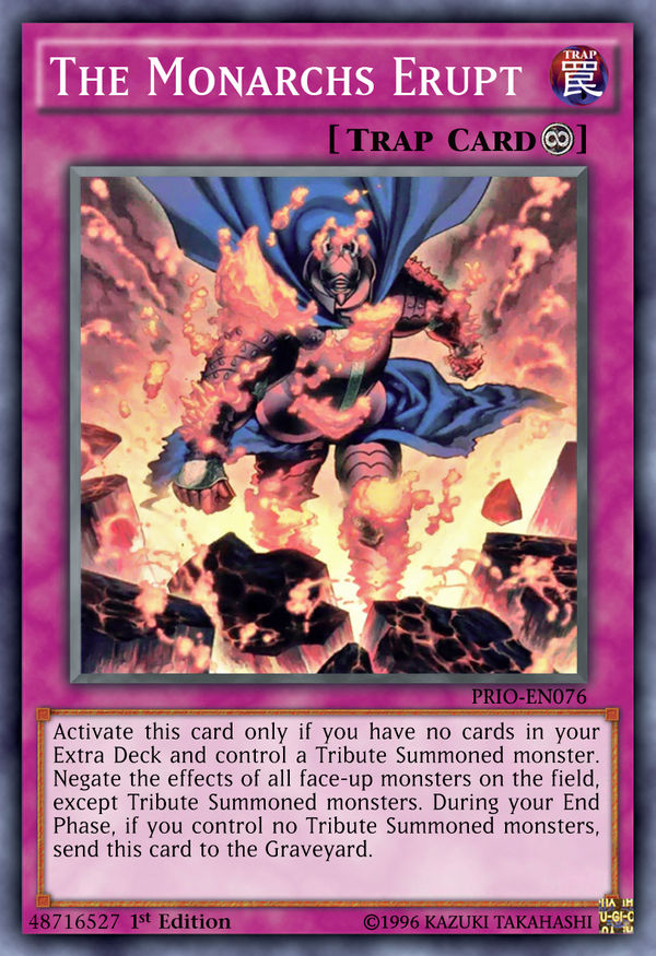 yugioh monarch trap cards Yu-Gi-Oh! - Emperor of Darkness Structure Deck Once per turn Escalation of the Monarchs SR01-EN036