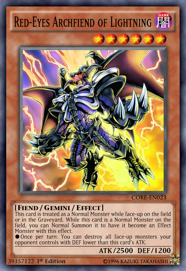 39357122 Red-Eyes Archfiend of Lightning by on