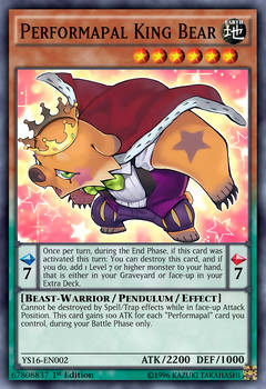 Performapal King Bear