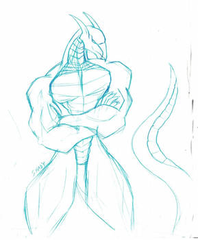 Sketch - Power dragon step 1