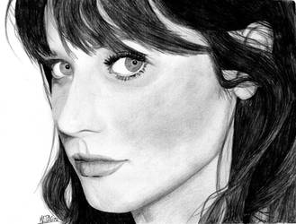 Zooey Deschanel Portrait