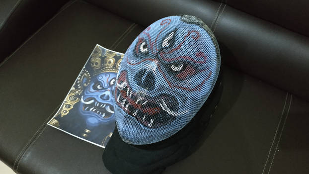 Fencing Mask Painting for Ardi R - Rakshasa