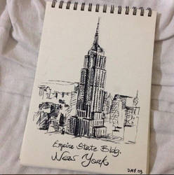 Empire State Building - Inktober Day 03