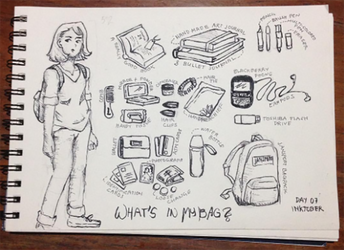 What's in my Bag? - Inktober Day 07