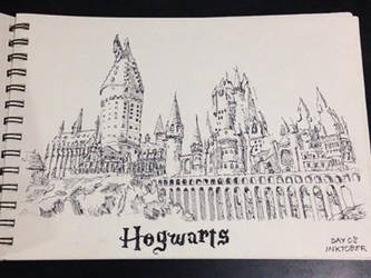 Hogwarts - Inktober Day 08