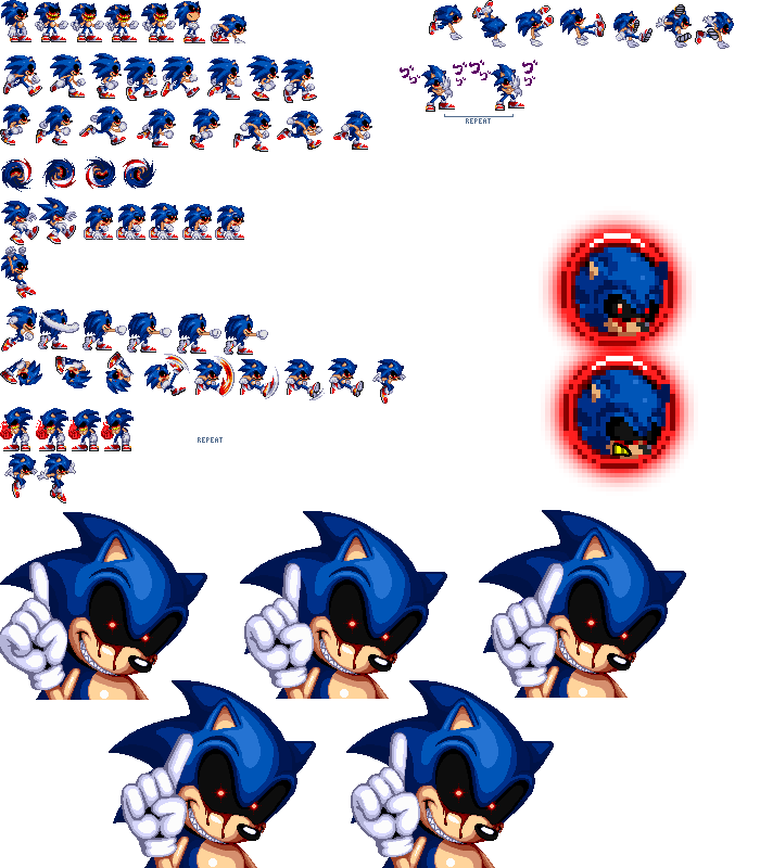 Sonic.exe (X)My version of the sprite by andreeamariaduminica on DeviantArt