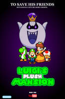 Luigi's Plush Mansion Pixel Poster