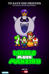 Luigi's Plush Mansion Pixel Poster