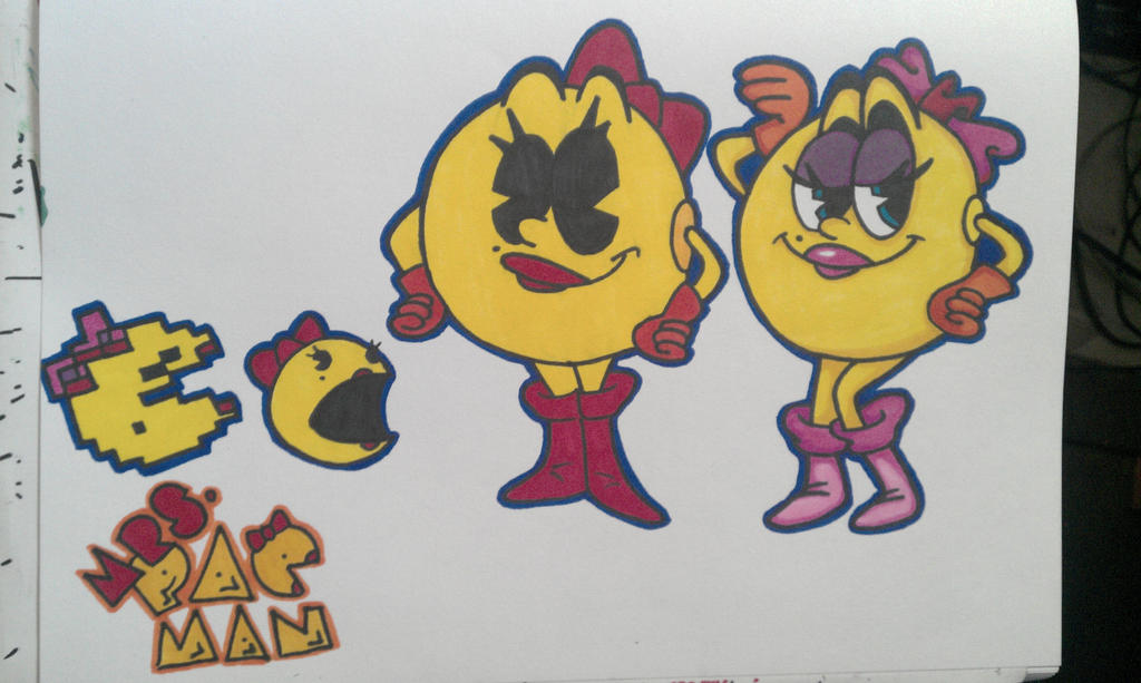Mrs Pac Man Video Mrs. Pac-Man by InkyTheCartoonist on DeviantArt