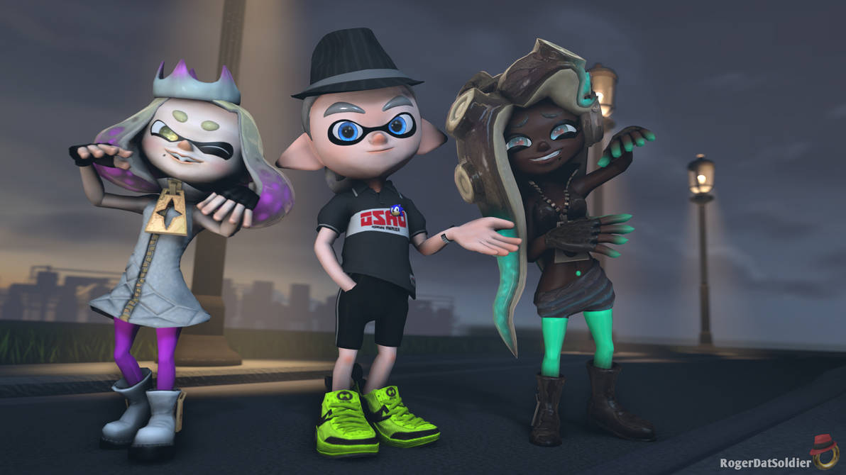 The fancy, real gun wielding Inkling is back by G-ManMobius on DeviantArt