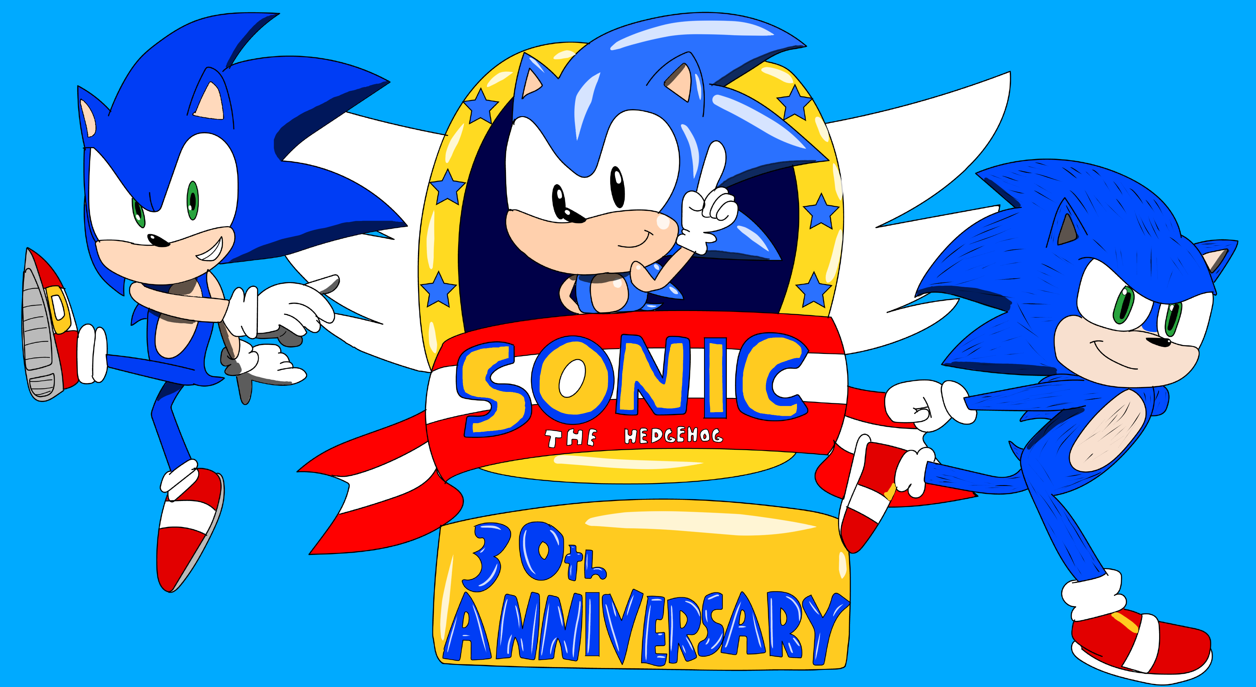 Sonic The Hedgehog 2 30th Logo by Bilico86 on DeviantArt