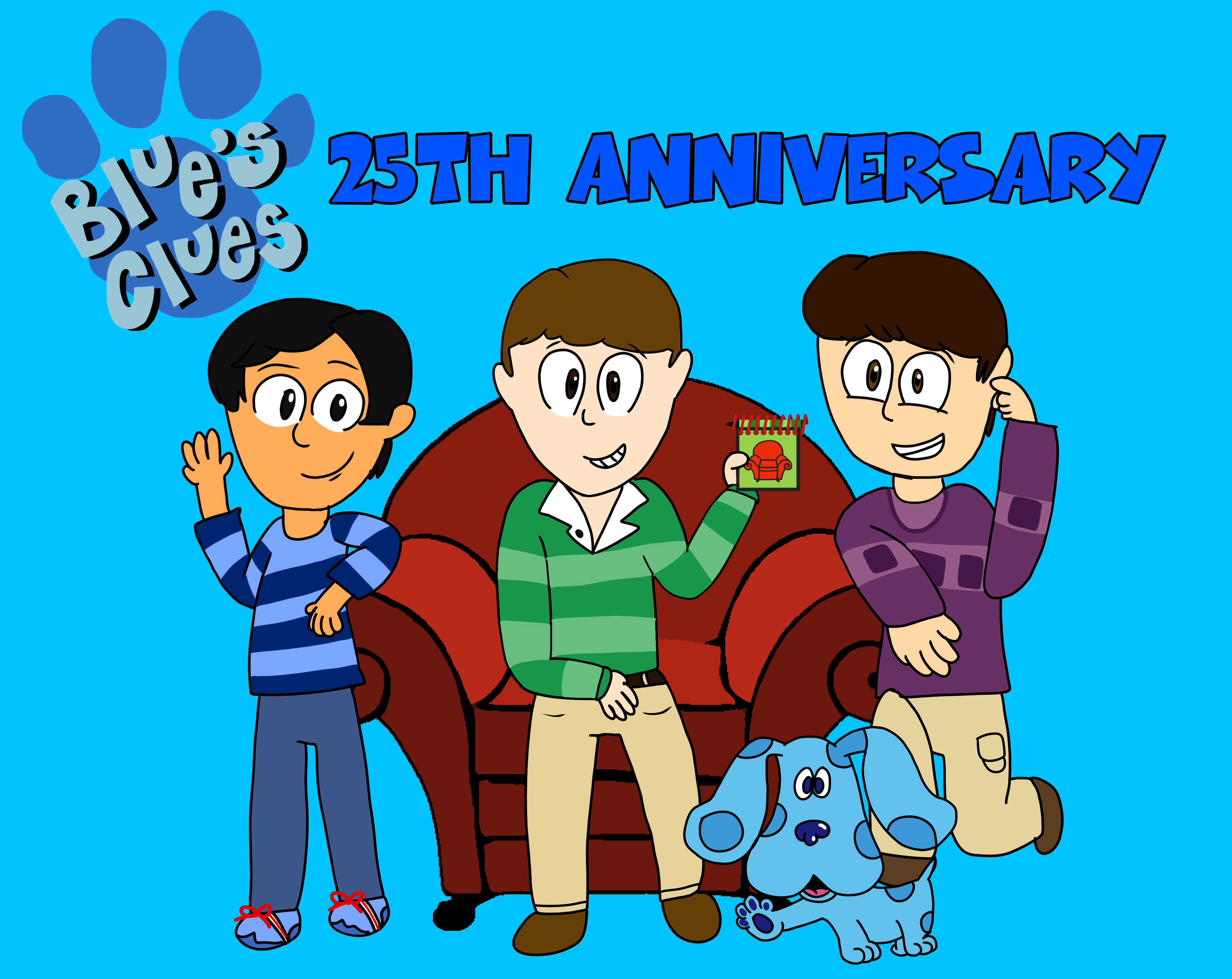 Blue's Clues 25th Anniversary by USAdude on DeviantArt