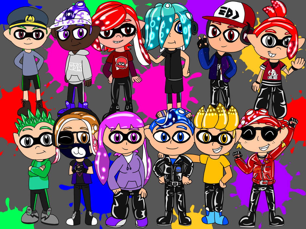 My Splatoon Friends by USAdude on DeviantArt