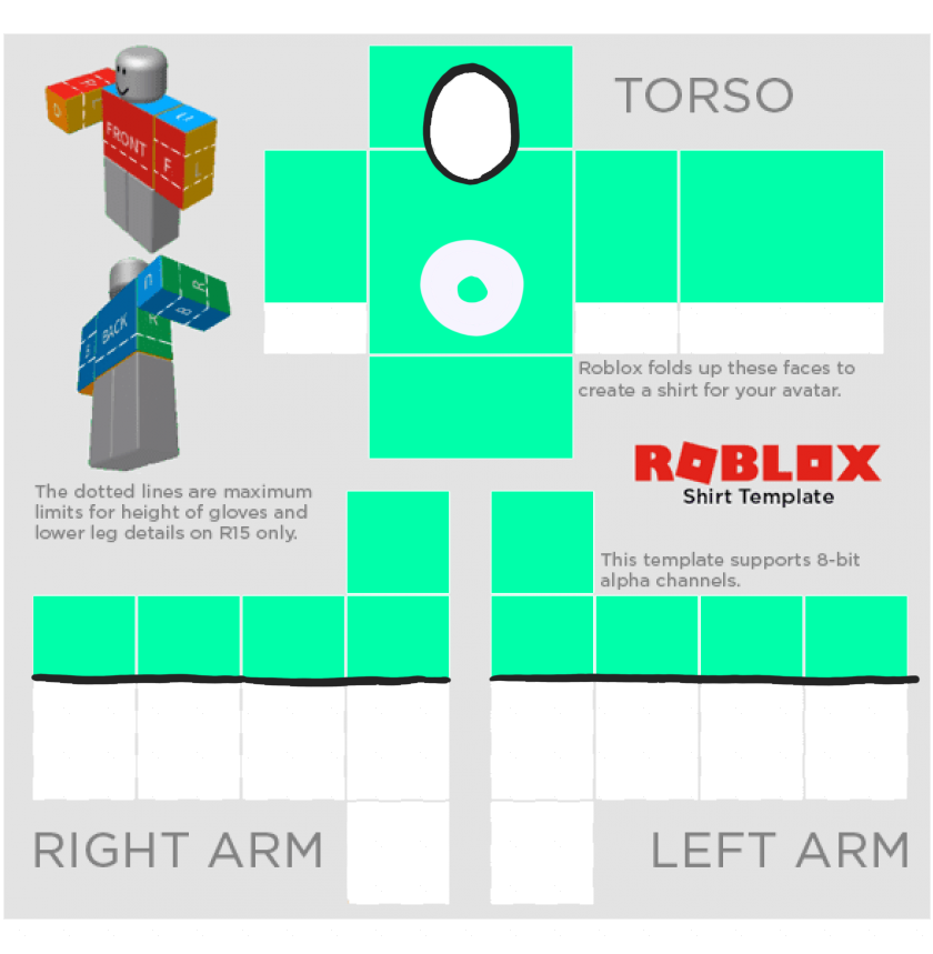 plantilla de ropa de roblox