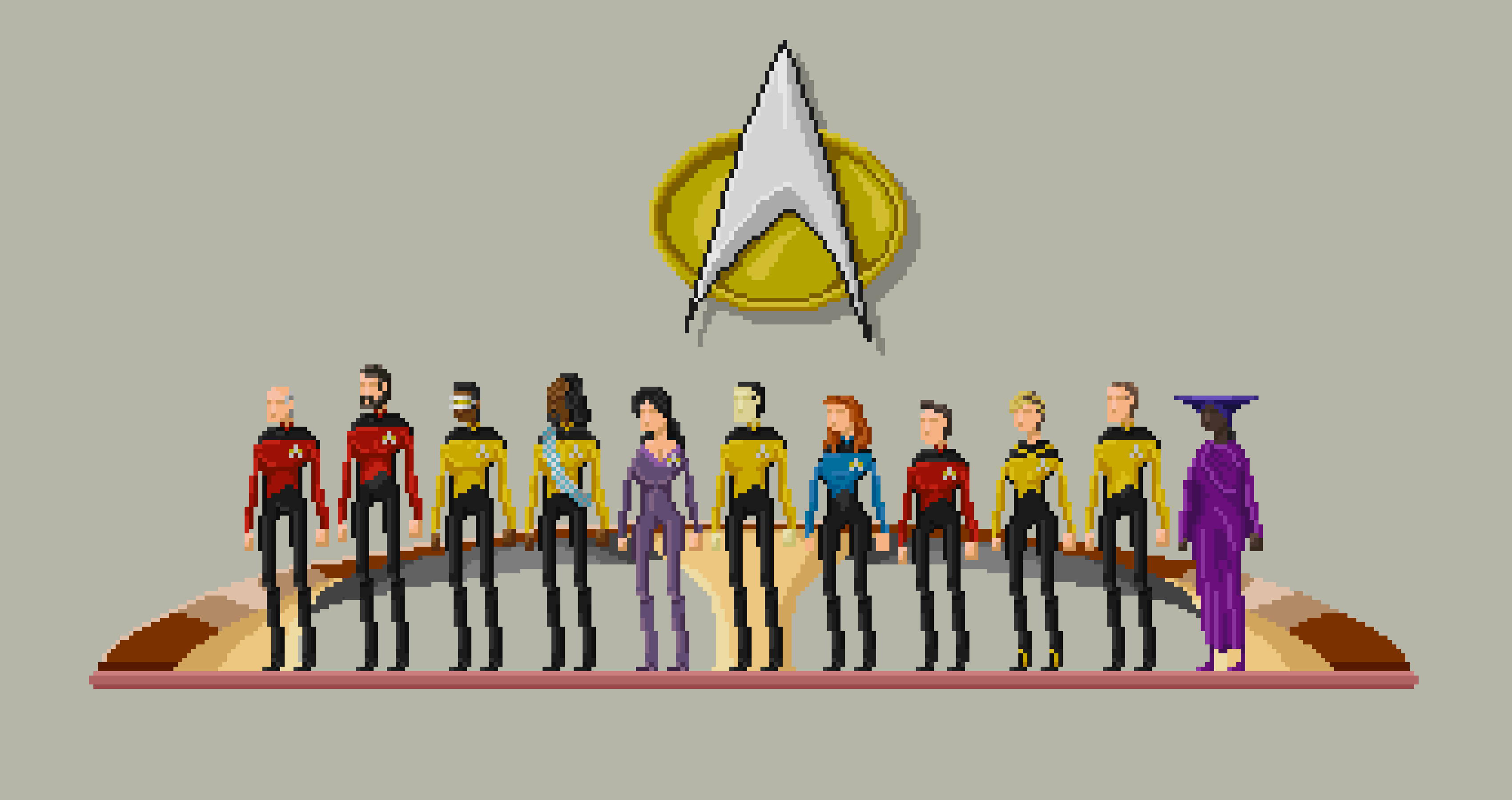 Star Trek: The Next Generation - Pixelart Crew