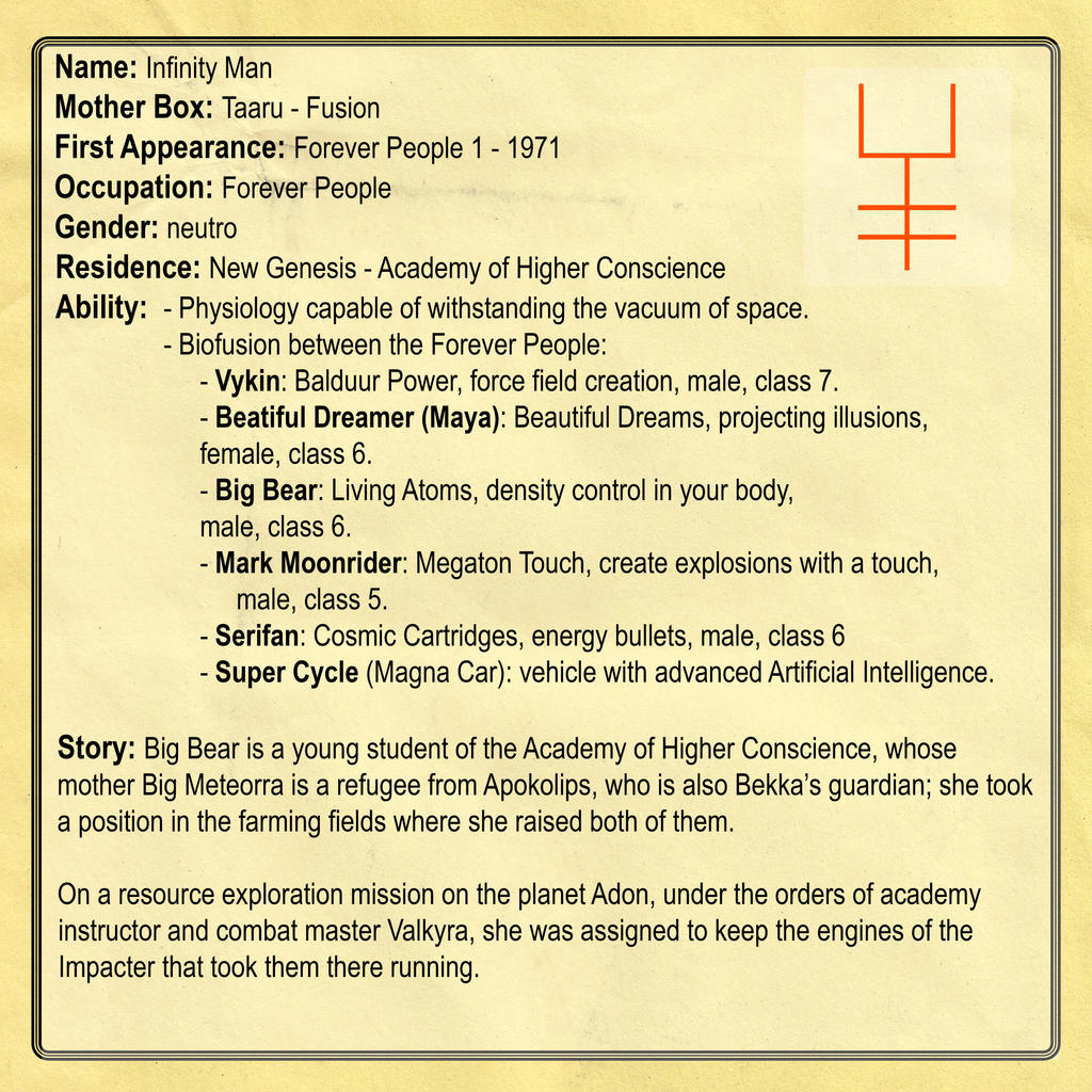 Basic Infinity Man Infinity Man (english) 02 by EladioPoblete on DeviantArt
