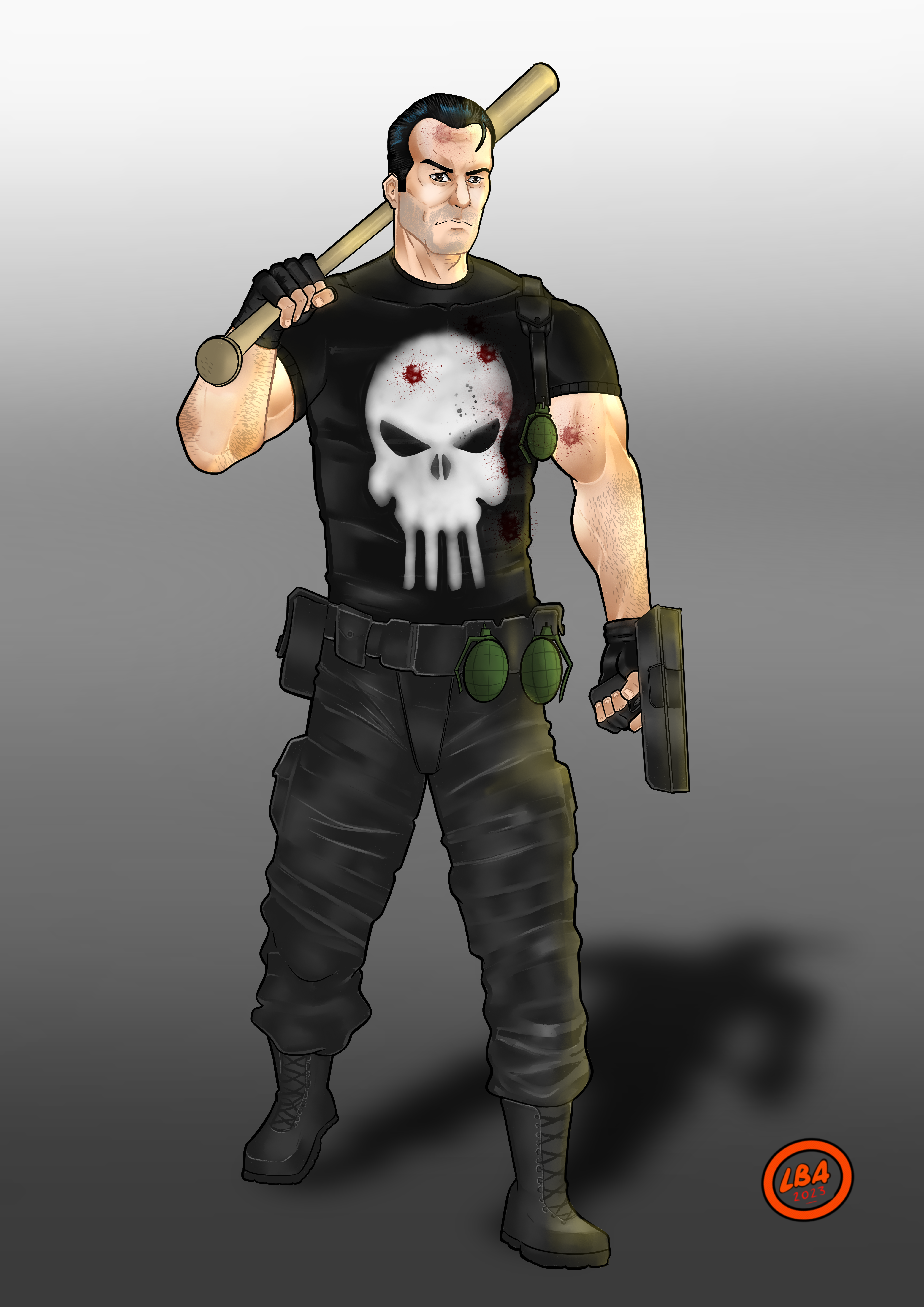 Roblox Punisher Marvel Template (Skin) by TajjarArt on DeviantArt