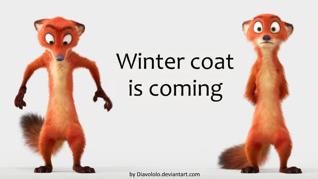 Winter coat is coming
