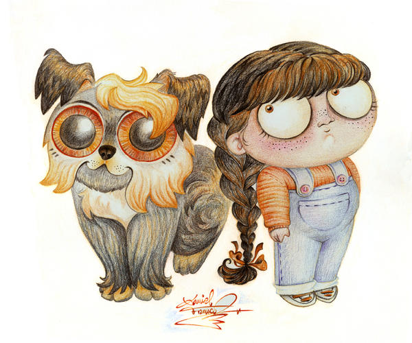 DOG AND GIRL by danielfrancodelgado on DeviantArt
