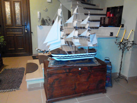 WOODEN MODEL SHIP