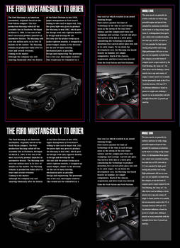 Ford Mustang inDesign project