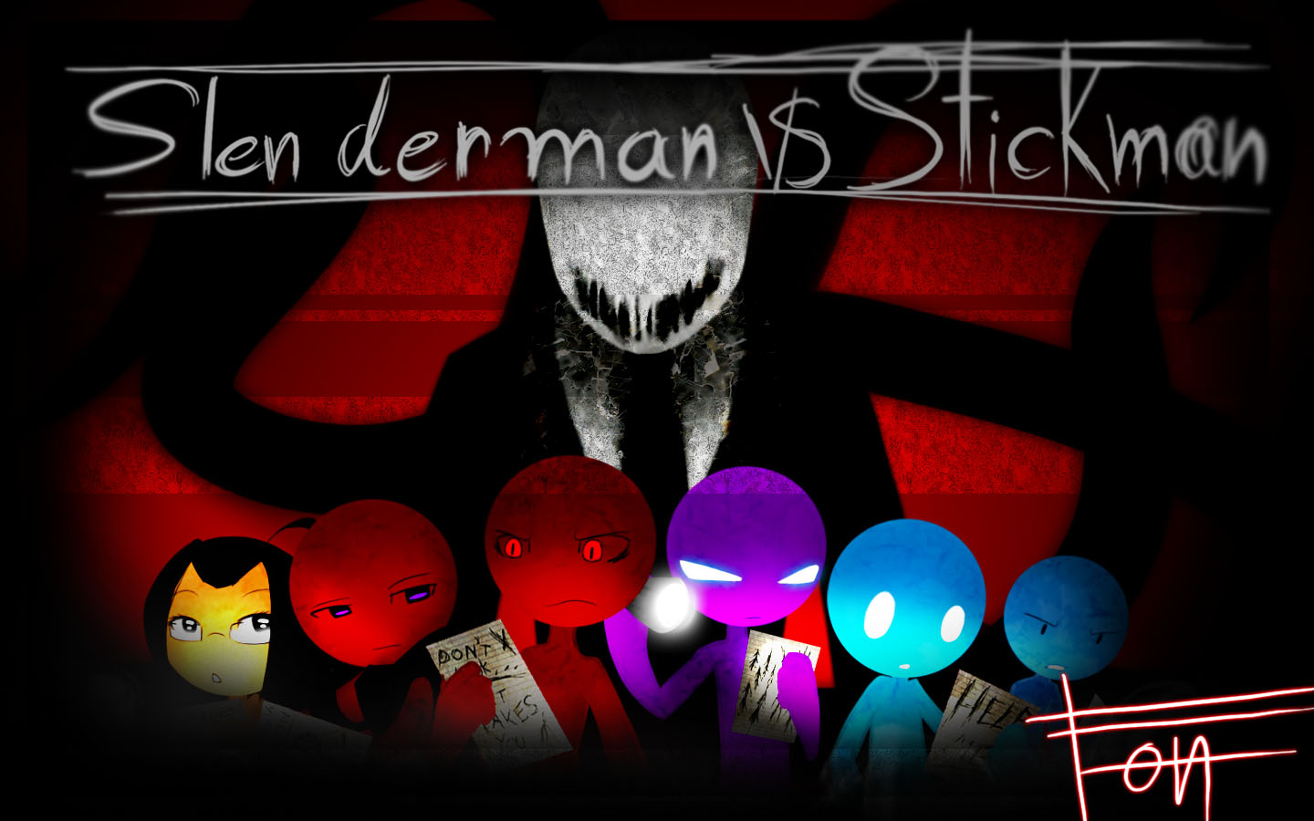 Slenderman VS Stickman