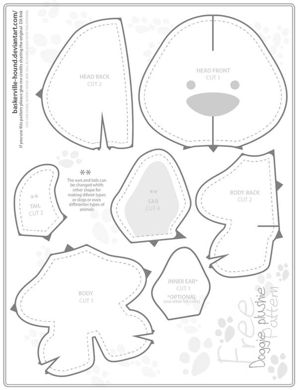 Free Doggie plushie Pattern