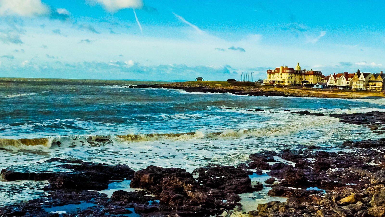 Colourful Skies Porthcawl Town Beach December 2011