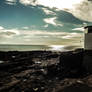 Cloudy Skies Porthcawl Town Beach August 2012