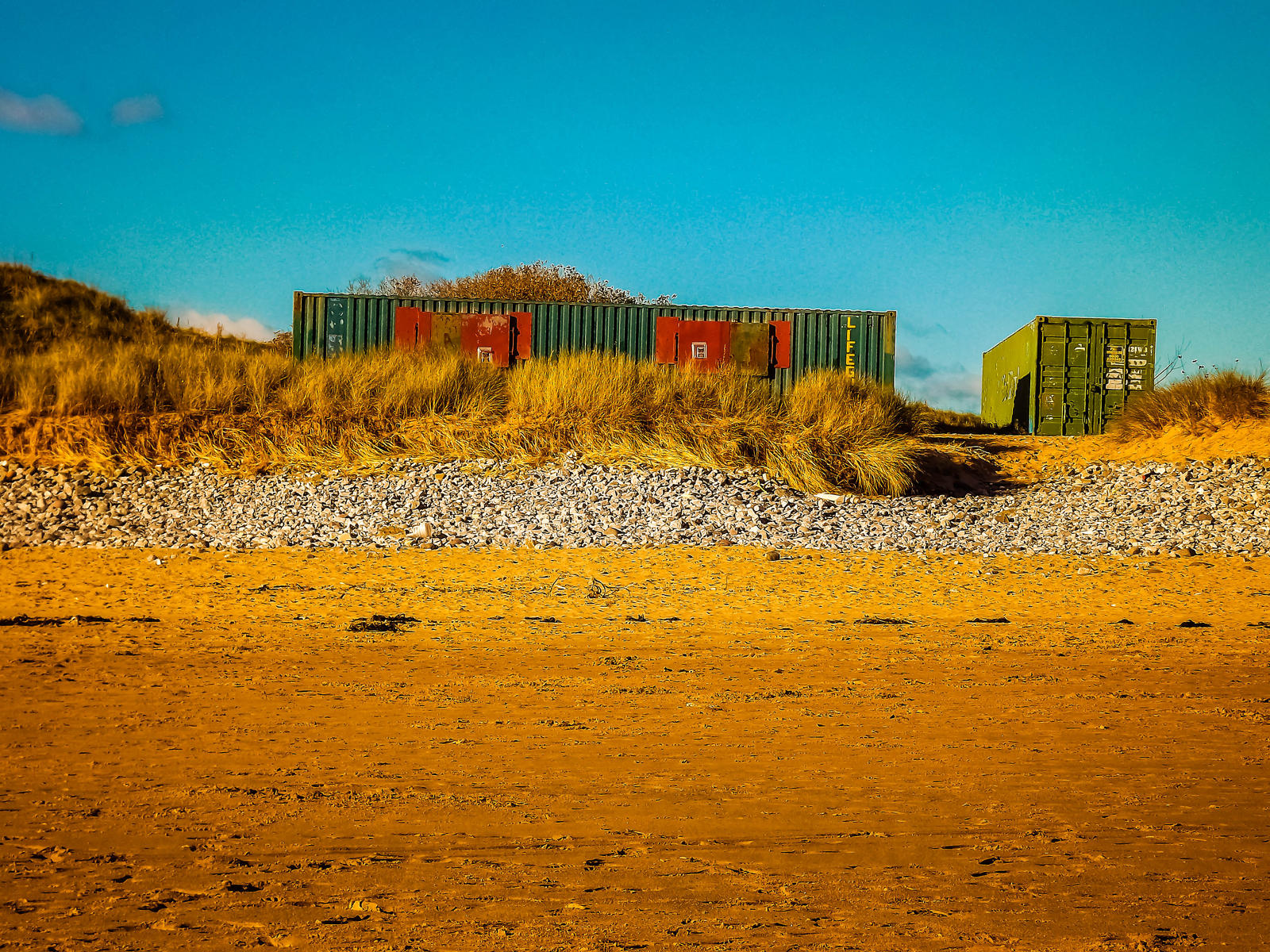 Blue Skies Overlooking Newton Beach October 2012