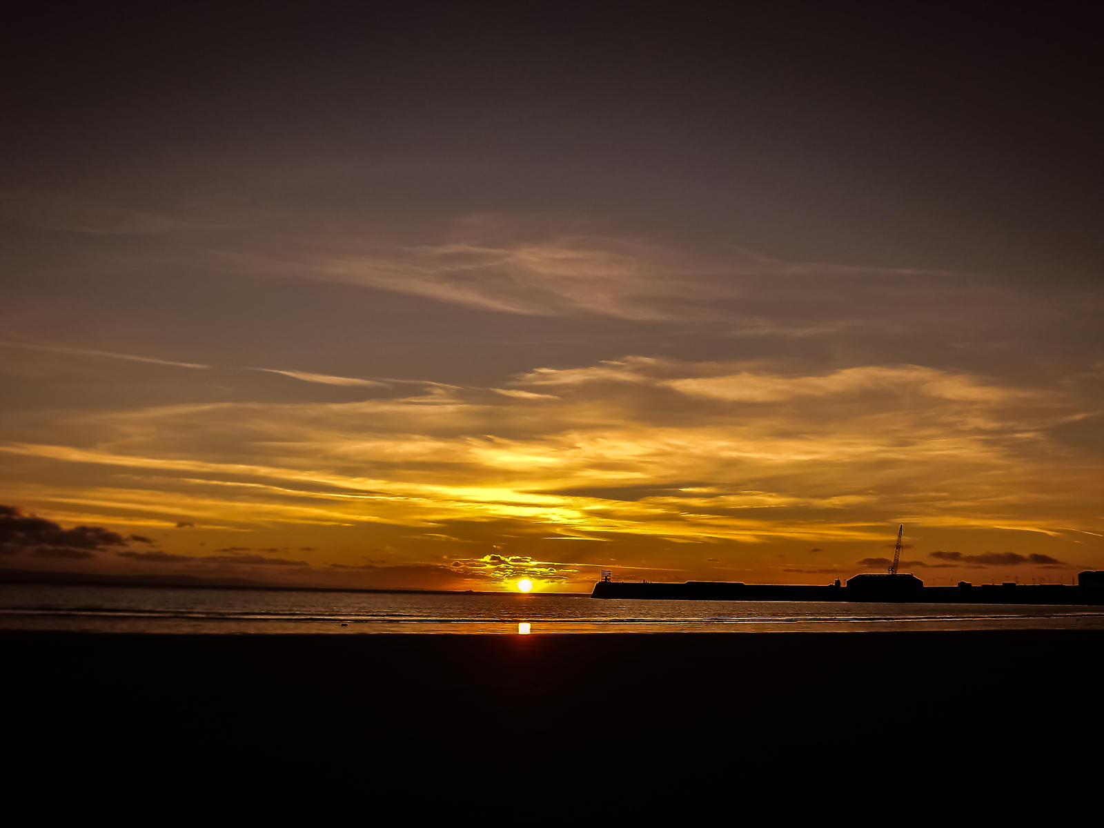 Sunset View Overlooking Coney Beach December 2012