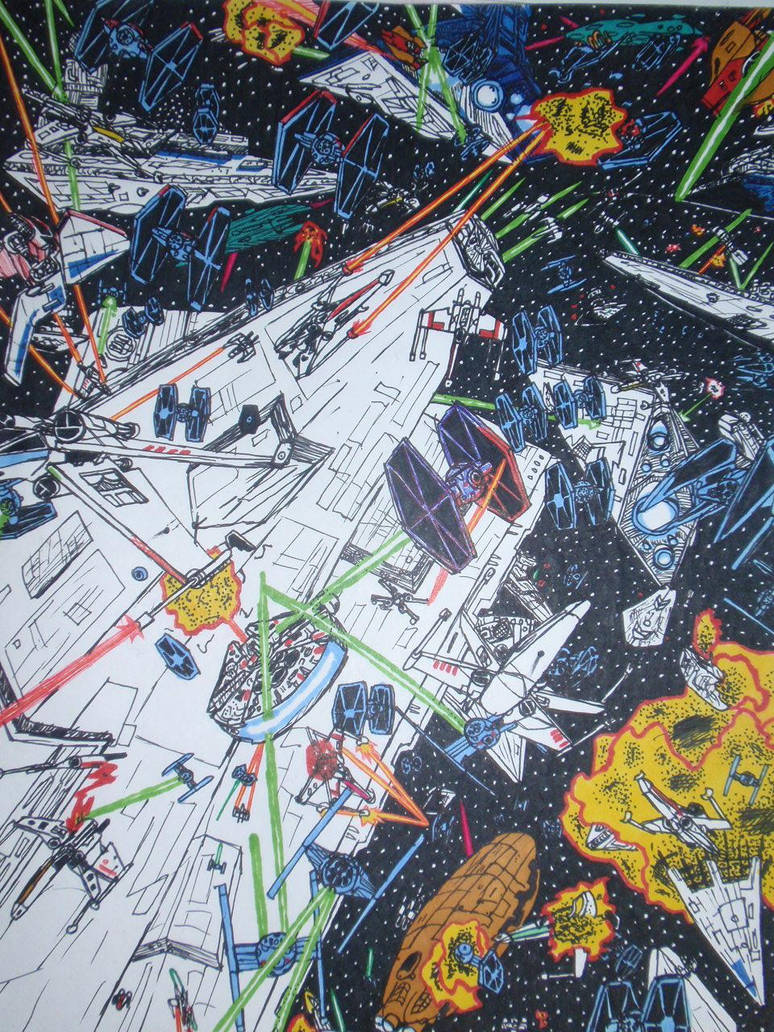 Deviantart Space Fight Space Battle by SiNShadowed on DeviantArt