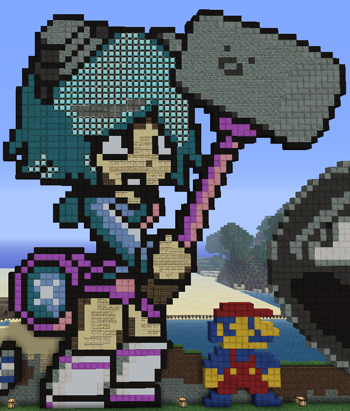 Minecraft Pixel Art Ramona By Kawaii Panda San On Deviantart