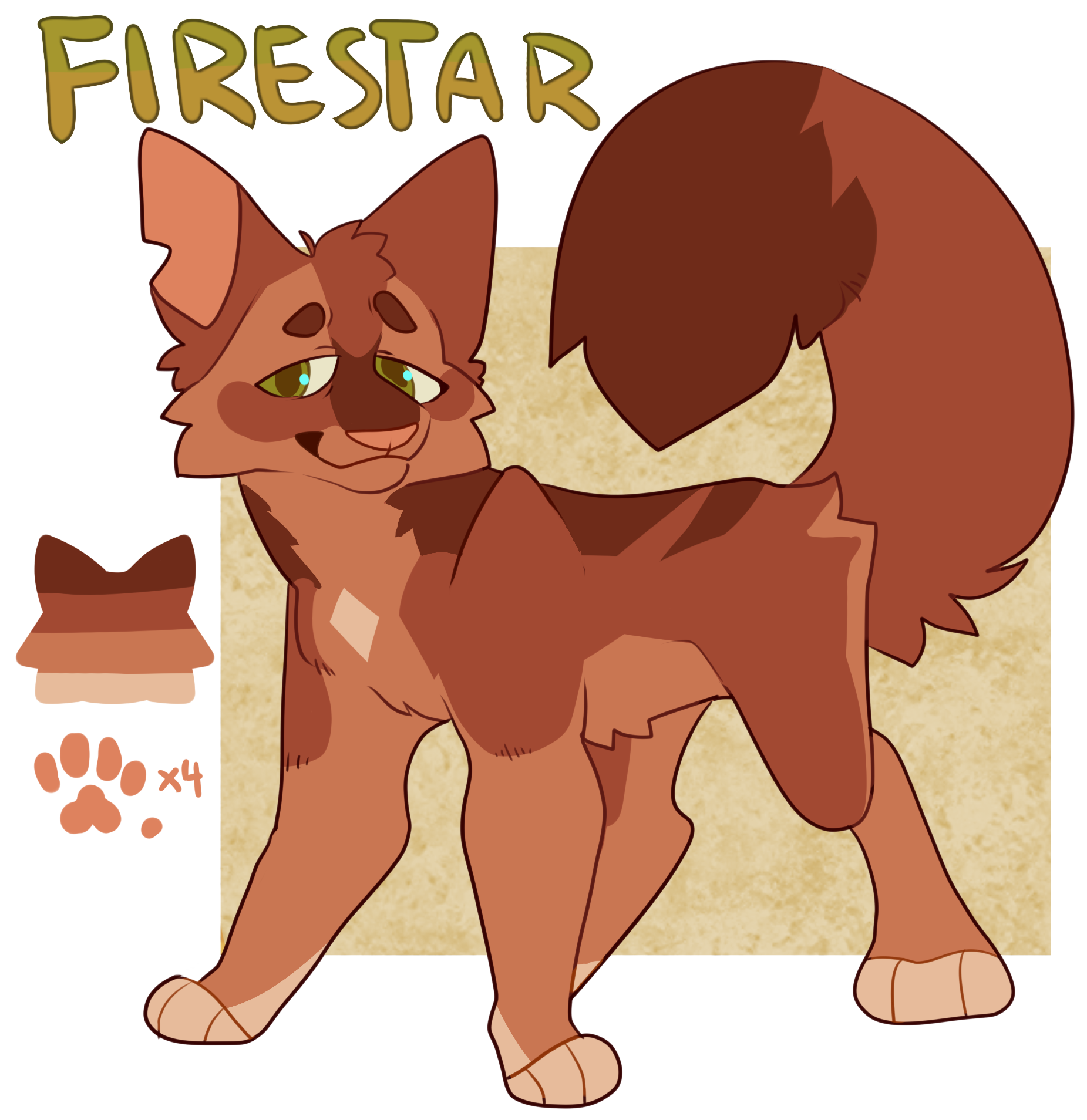 Firestar design - Warriors Cats by AngelDalet on DeviantArt