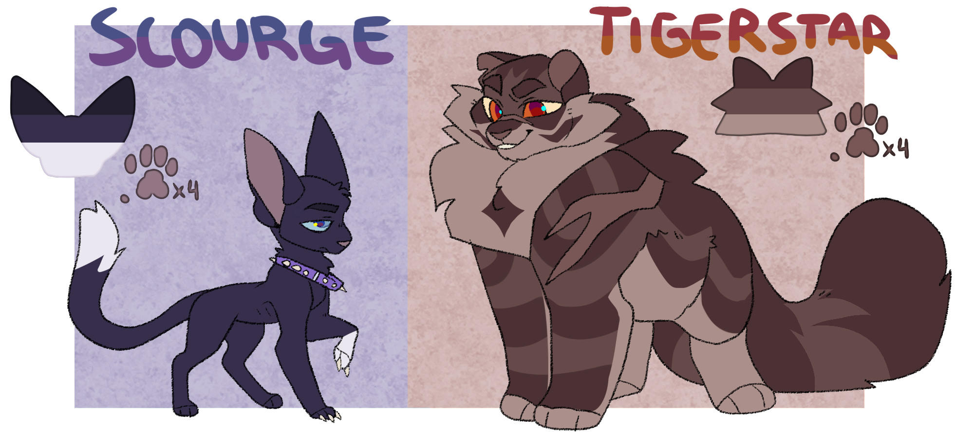 tigerstar and scourge #warriorcats #warriors #warriorscats #tigerstar # scourge #scourgewarriors #cats #drawing #art #digitalart