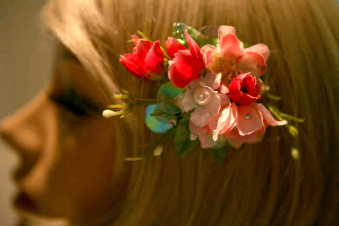 Sequin Cherry Blossom Clip