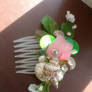 Rosebud and Sea Shell Comb