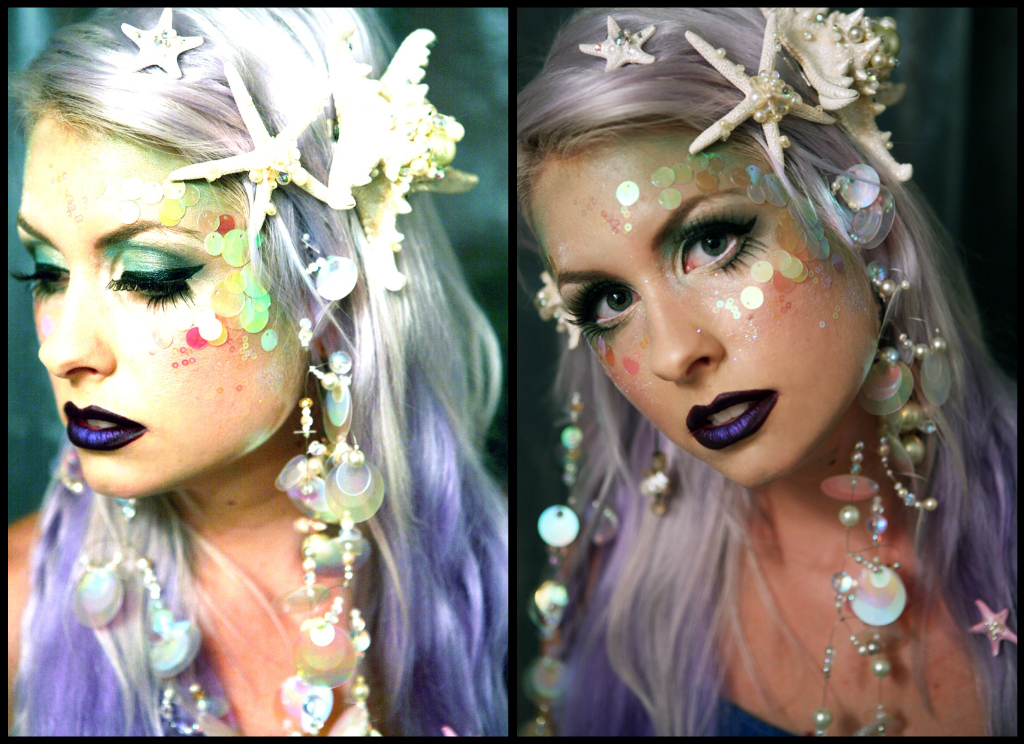 Mermaid Makeup Test for  by TheRealLittleMermaid on DeviantArt