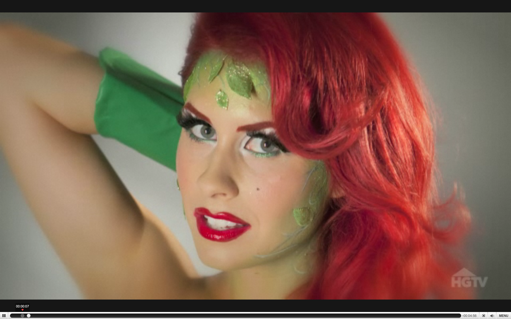 Poison Ivy Makeup