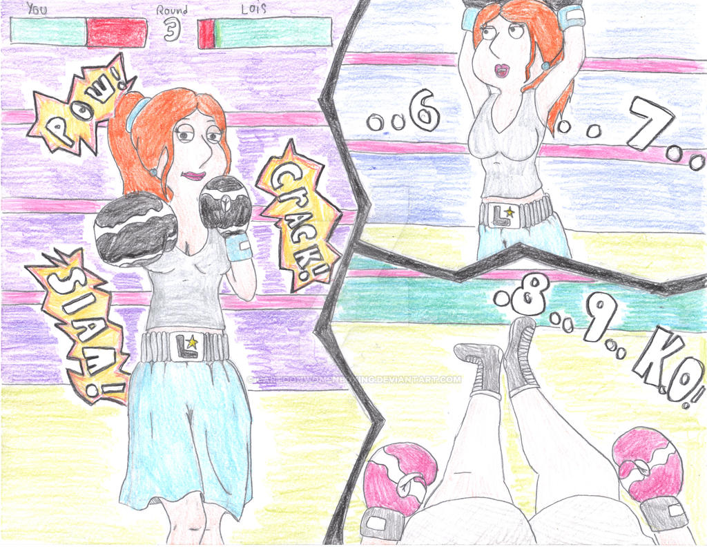 You vs Lois Griffin Boxing! by CartoonWomenBoxing on DeviantArt