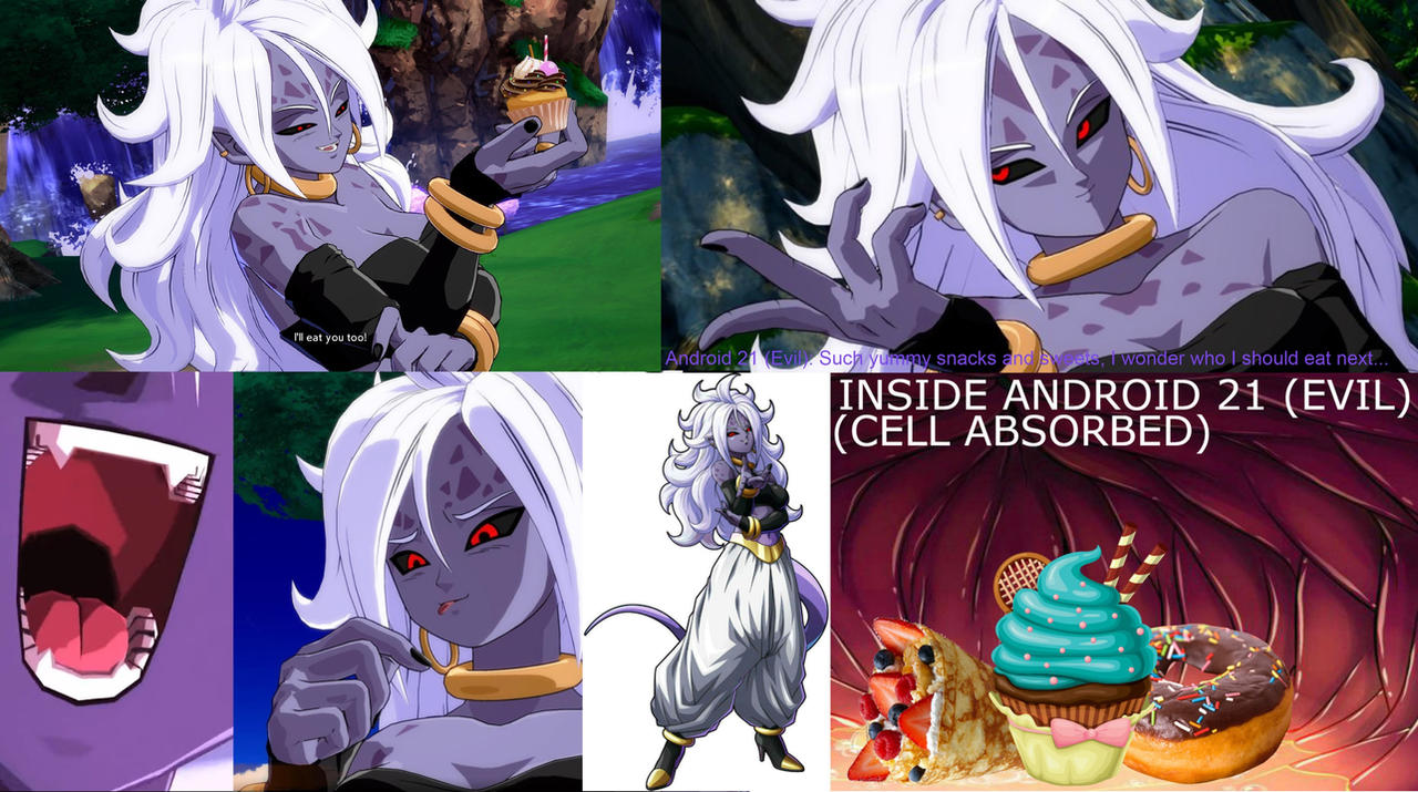 Evil Android 21's Snack Time 04 by MultiversePalooza on DeviantArt