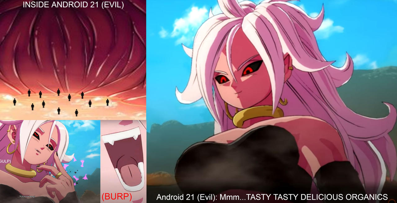 Android 21 (Evil) Eats More People 02 by MultiversePalooza on DeviantArt