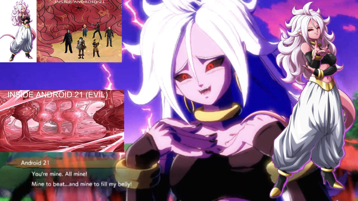Evil Android 21 Eats And Absorbs Horror Characters by MultiversePalooza ...
