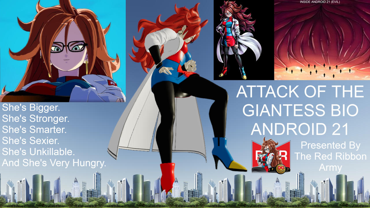 Attack Of The Giantess Bio Android 21 (Evil 21) by MultiversePalooza on