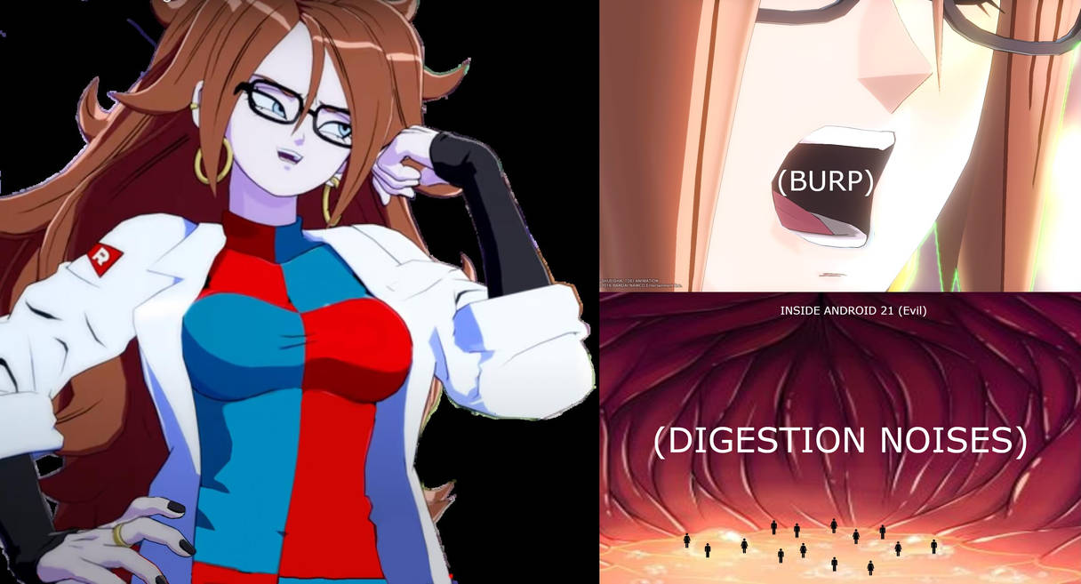 Android 21 (Evil) Eats People 01 by MultiversePalooza on DeviantArt