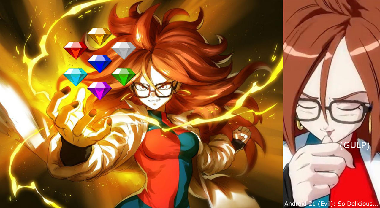 Android 21 (Evil) Absorbs The Chaos Emeralds by MultiversePalooza on ...