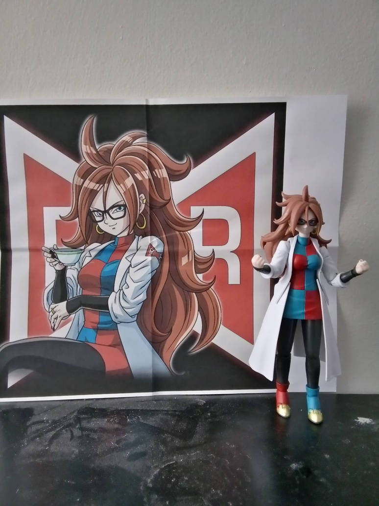 Lab Coat Figure Android 21 (Lab Coat) Figure 01 by MultiversePalooza on DeviantArt