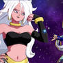 Android 21 (Good) And Galacta Become Friends